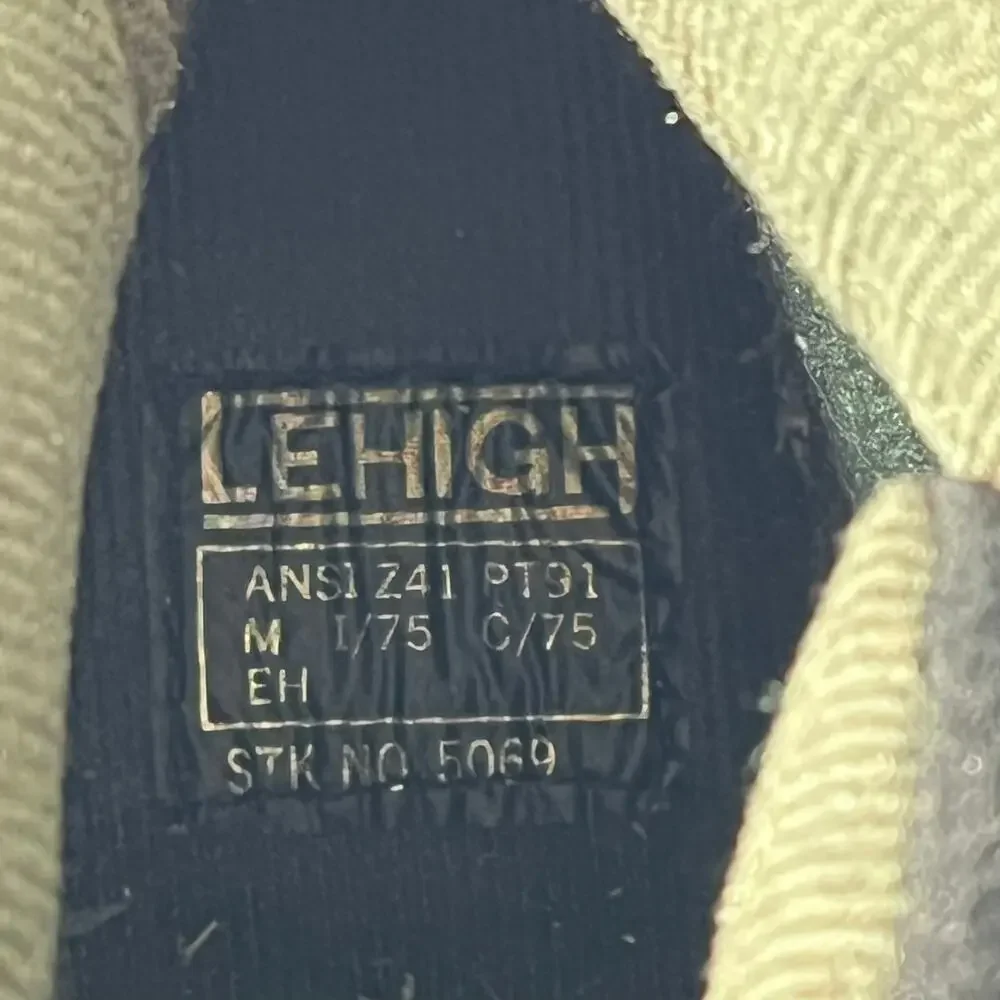Lehigh Suede Leather Steel Toe Work Safety Work Boots Men 13